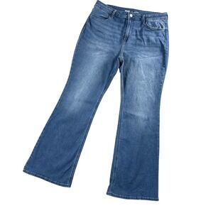 Old Navy Wow Flare Jeans Women's Size 14 High Rise Stretch Denim Y2K